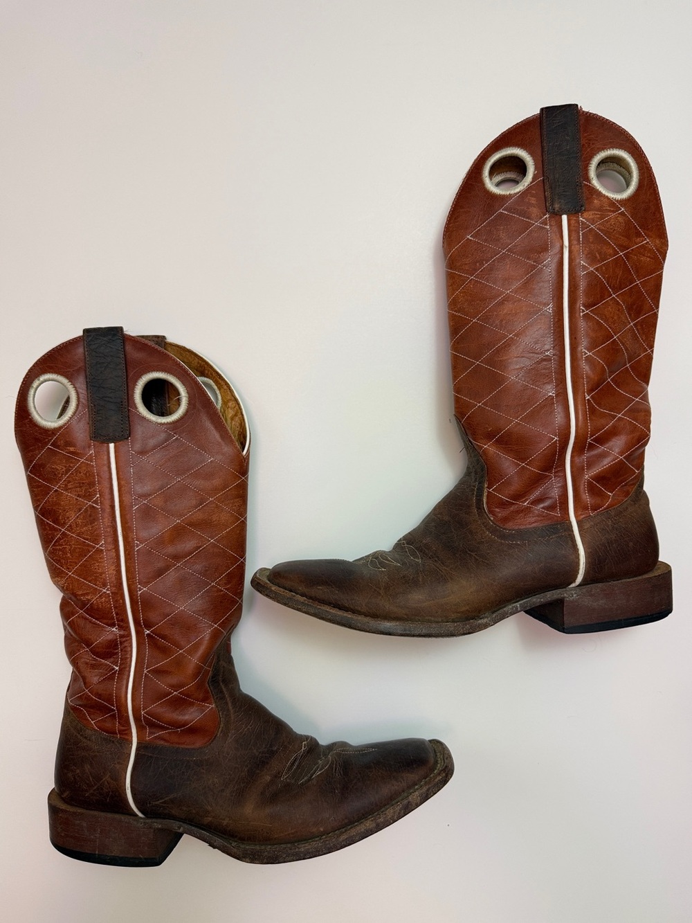Horse Power Women’s Brown Leather Western Cowboy Boots Size 7B